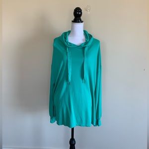 💰10/$50💰XXXL Teal Green Avia Hooded Longsleeve Tunic Hoodie